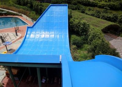 China 12 Meter Height Outdoor Blue Adult Water Slide U Waving Slide for Amusement Park for sale