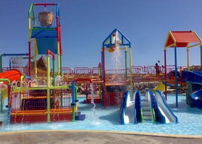 China 2 - 12 Years Old Kids Water Play Equipment Pool Playground With 2 Slides for sale