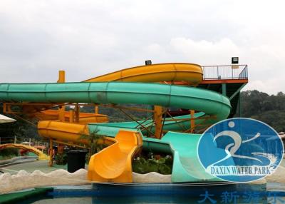 China Spiral Straight Open Home Water Slides Aqua Park Use Diameter 1.44 Meters for sale