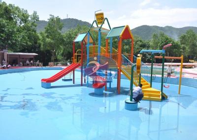 China Small Playground Water Park Galvanized Steel Structure Fiberglass Water Slide for sale