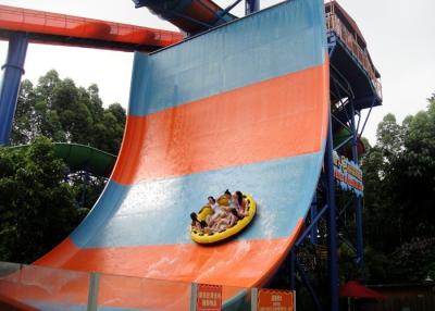 China Water Park Equipment Fiberglass Water Slides / Amusement Park Slides 18M Height for sale