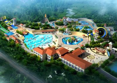 China 40000 het Parkproject van het vierkante Meterswater met Water/Aqua-Parkdia's, Luie Rivier Te koop