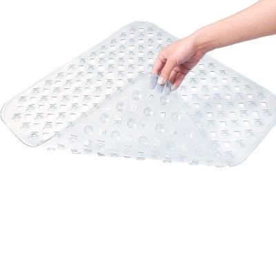 China Non-slip Bathroom Viable Mat Absorbent Bathtub Shower Mat PVC Rubber 43 x 43 cm for sale