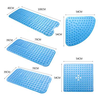 China Anti Sustainable Floor Mat Bath Tub Mat PVC Mold Fungas Shower Floor Spa Sauna Bathroom for sale