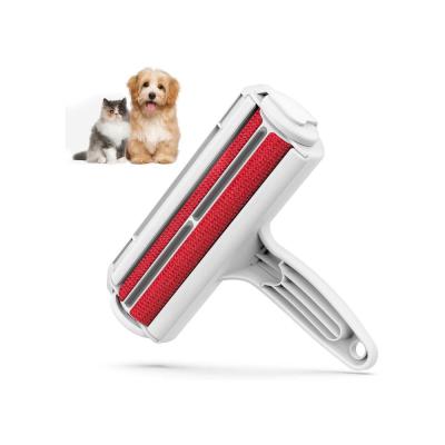 China Manual Dog Cat Fur Remover Roller Pet Hair Remover With Self-cleaning Base Effective Animal Hair Removal Tool for sale