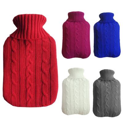 China 2L Water Bottle Bag Heat Pack Warm And Cold Rubber Hot Pack Warm Bottle Knitted Cover for sale