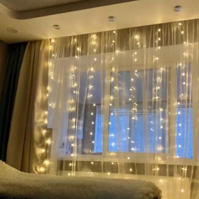 China Fairy Lights Outdoor Indoor Outdoor Garden Bedroom Wall Decorations String Light Window Curtain String Light for sale