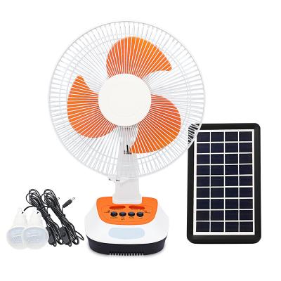 China Fold yes inch Por12 battery charging ac/dc rechargeable power bank table fan with solar for sale