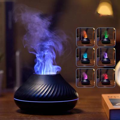 China Mini Size New Arrivals Portable Cool Mist Usb Led Room Fire Flame Air Night Light Aroma Essential Oil Diffuser Air Humidifier Mini for sale