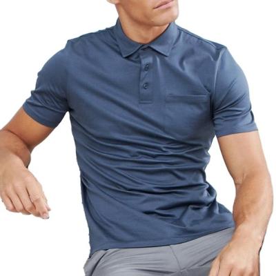 China Custom Made Mens Polo Shirts Anti-Wrinkle Wholesale Plain Casual Golf High Quality Double Mercerized Logo Cotton Solid Color Blank Polo T-shirt T-shirt for sale