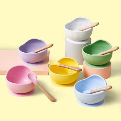 China BPA Free Baby Tableware Amazon Legenday Food Grade Silicone Baby Spoon Baby Silicone Bowl Set Eco-Friendly for sale