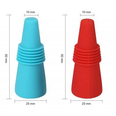 China Disposable Manufacturer Custom 100% Standard Food Grade Silicone Rubber Wine Bottle Stopper for sale