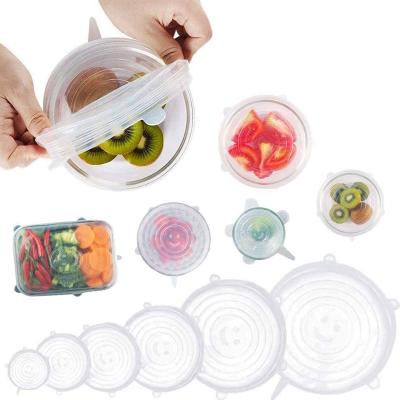 China Non Spill Non Spill Silicone Lids Customized Stretch Silicone Food Covers for sale