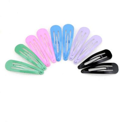 China Fashion Colorful Unique Women BB Hair Accessories Clips Candy Color Square Hair Clips FA0022 for sale