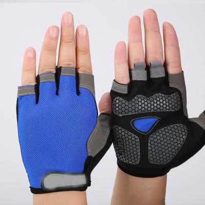 China Anti-smash High Quality Fashion Popular Cycling Gloves Bike Motorcycle Sports Half Finger Gloves for sale