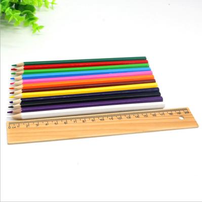 China Amazon Hot Sale Cheap Price Natural Wooden Color Pencil Colored Pencils Set OF0002 for sale