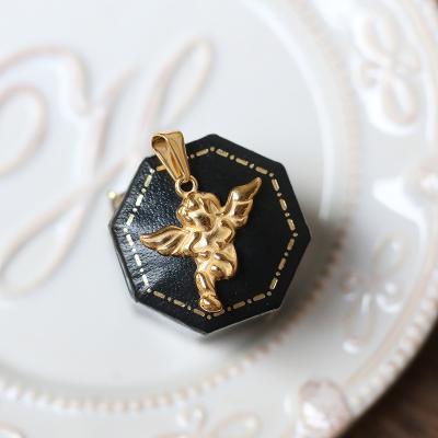 China Custom Minimalist Popular Shell Heart Pendant 18K Gold Butterfly Elephant Design Pendant Charm For Wholesale for sale