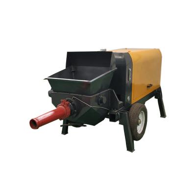 China Small Concrete Pump with flexible hose, High Quality Fine Stone Trailer Pump en venta