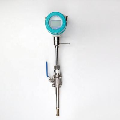 China 316L stainless steel DN65-DN1000 Flow Meter 4-20mA Output Digital Insertion Thermal Gas Mass Flow Meter for sale