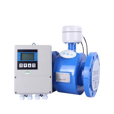 China 316L Factory supply  Dn50 Split Type Remote Industrial Water Electromagnetic Flange Type Flow Meter for sale