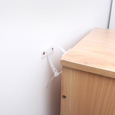 China Eco-Friendly Baby Safety Anti-trick Straps Child Lock Protection Furniture TV Metal Anti Falling Wall Strap for sale