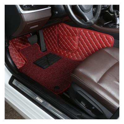 China Non-woven Composite Layer Diamond Car Floor Mats Eco-friendly All-season Protection Factory Outlet Double Layered For Vios Toyota Corolla 2009 for sale