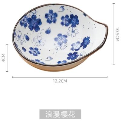 China Wholesale custom logo household dessert dish ceramic seasoning dish workable for restaurant for sale