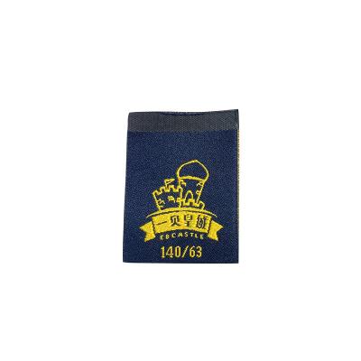 China Other Cheap Folded Garment Hd Woven Clothing Label Neck Polyester Woven Label for sale