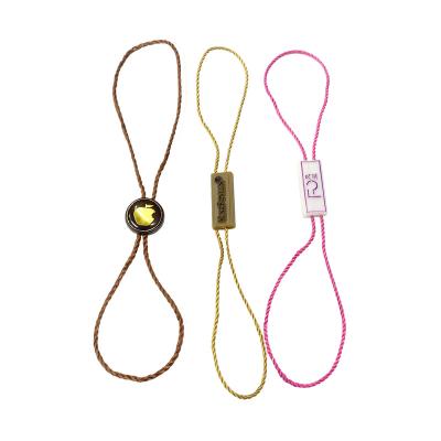 China Other Cheap Custom Designed Garment String Colourful Hang Tag String Double for sale