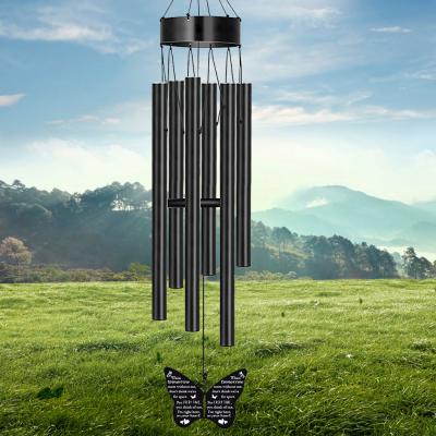 China Amazon Best Selling Minimalist Retro Metal Tube Wind Chimes Indoor Outdoor Wind Chimes Garden Decoration Gifts Ladies for sale