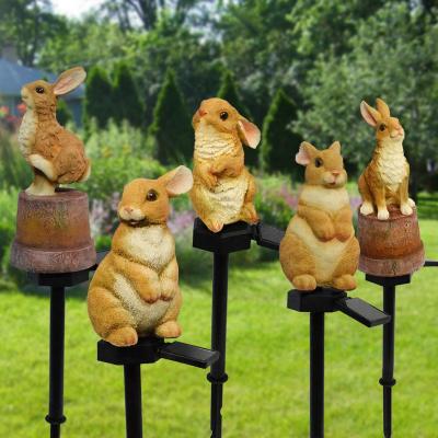 China Garden Led Solar Bunny Plug Lights Garden Lights Holiday Lighting Christmas Best-Selling Amazon Gifts for sale