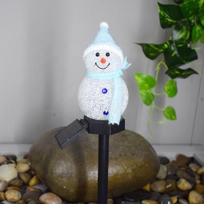 China Garden Amazon Best Seller Garden Lights Led Solar Snowman Lights Holiday Lighting Christmas Gifts for sale