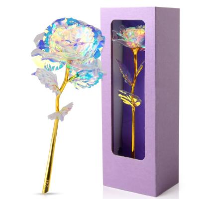 China Amazon Best Selling Automotive 24K Color Mounted Flower Simulation Flower Birthday Valentine's Day New Year Wedding Anniversary Creative Gift for sale