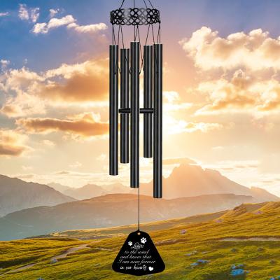 China Outdoor Minimalist Amazon Garden Best-Selling Decoration Clearance Loss Condolence Wind Rings Memorial Wind Chimes for sale