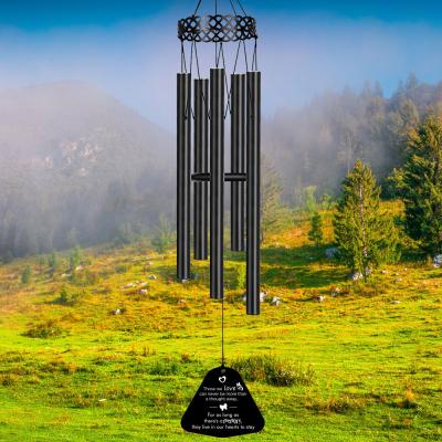 China Minimalist Condolence Gifts High Quality Copper Wind Chimes Outdoor Music Wind Chimes Pamper Memorial Wind Chimes for sale