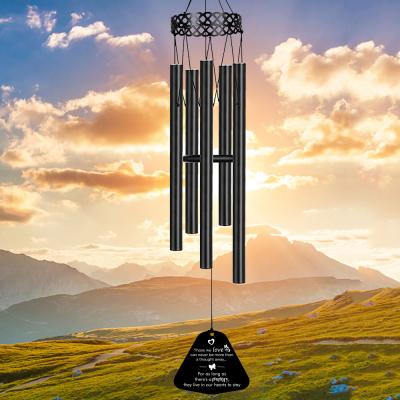 China Minimalist Condolence Gifts High Quality Copper Wind Chimes Outdoor Garden Wind Chimes Pamper Memorial Wind Chimes for sale