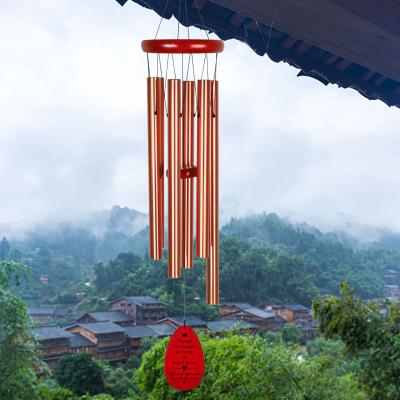 China Minimalist Outdoor Wall Mounted Metal Tube Wind Chimes Music Wind Chimes Outdoor Patio Copper Wind Chimes for sale