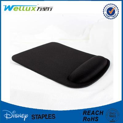 China Black Blank Heat Sublimation Wrist Rest Mouse Pad For Advertising / Gamer for sale