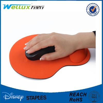 China Custom Rubber Mouse Pad With Wrist Support , Decorative Smooth PU GEL Mousepad for sale