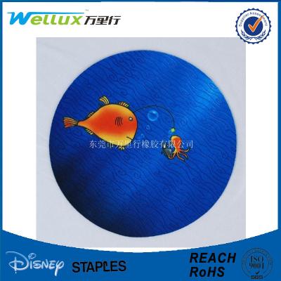 China Round Shape Absorbent Rubber Beer Mat Drink Coaster with Fabric Surface for sale