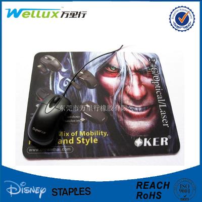 China Large Personalised Computer Mouse Mats With Heated Printed REACH Approval for sale