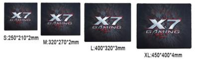 China ROHS Approval Gift Rubber Mouse Pad Thick 6mm Black Gaming Mouse Mats OEM for sale