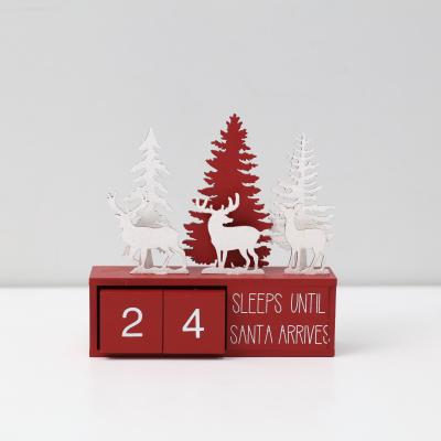 China Wooden Christmas Advent Wooden Calendar Block Christmas Countdown Calendar Block Christmas Decorations as Wooden Christmas Decorations for sale