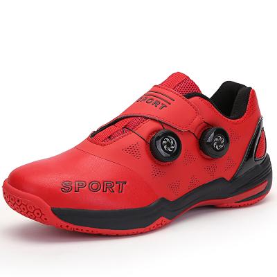 China Lightweight Badminton Sports Shoes Mens Rubber Anti Slip Badminto Shoes Professional Red Outdoor Trainers Sneakers for sale