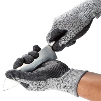 China Industry Manufacturers Wholesale HPPE Shell PU Coated Cut Heavy Duty Glove Level 5 Safety Work Protection Gloves for sale