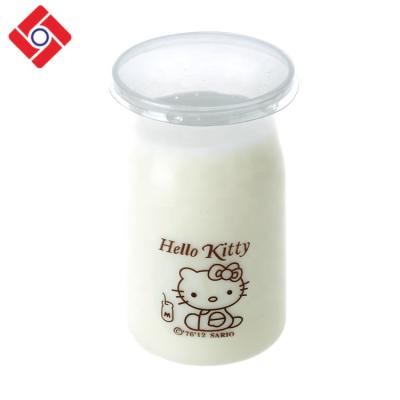 China 120-150ml Disposable Stocked Custom Packaging for Mini Pudding Container, Plastic Pudding Bottle Jar for sale