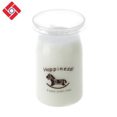 China Disposable Stored Part Supplies Small Jelly Pudding Bottles Jar With 5.2Oz Translucent Plastic Lid for sale