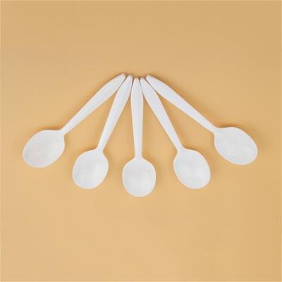 China Manufacturer Directly Supply White Disposable Plastic Spoon and Fork Stored Eco-Friendly Biodegradable for sale