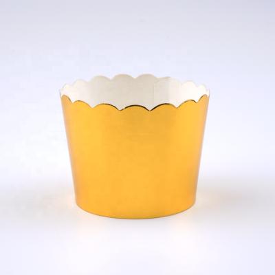 China Wholesale Disposable New Product Golden Silver Cupcake Cupcake Cupcake Baking Paper Liners for sale