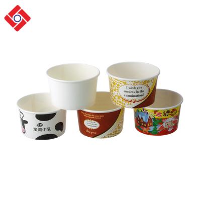 China Disposable Cups For Ice Cream , Wholesale Custom 3Oz Roll Ice Cream Disposable Paper Cup for sale